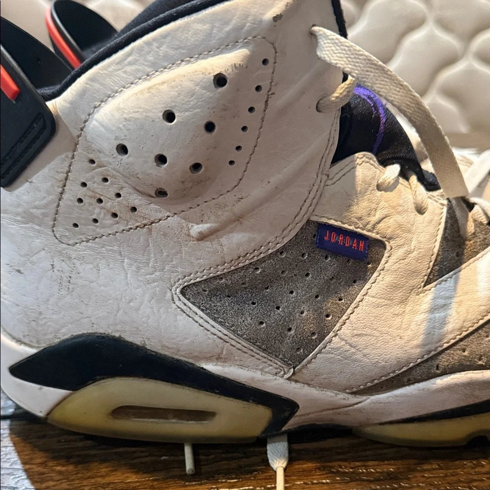 Nike Air Jordan 6 Retro LTR Flint Men's 13 US White Sneakers (C13125-100) - Picture 7 of 16